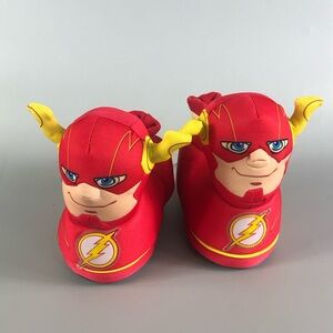 DC Comics Red and Yellow Flash Kids Slippers Size 7/8
